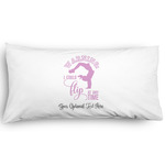 Gymnastics with Name/Text Pillow Case - King - Graphic