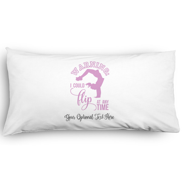 Custom Gymnastics with Name/Text Pillow Case - King - Graphic