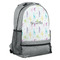 Gymnastics with Name/Text Large Backpack - Gray - Angled View