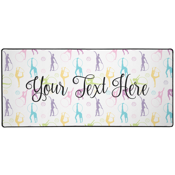 Custom Gymnastics with Name/Text 3XL Gaming Mouse Pad - 35" x 16"