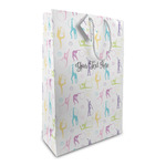 Gymnastics with Name/Text Large Gift Bag