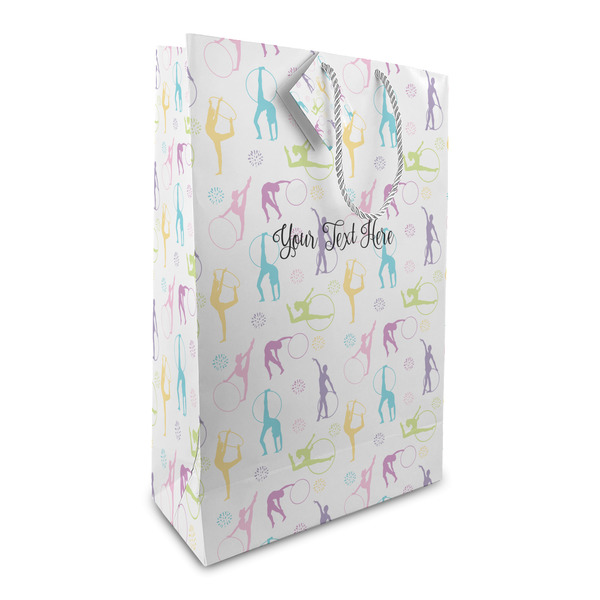 Custom Gymnastics with Name/Text Large Gift Bag