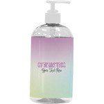 Gymnastics with Name/Text Plastic Soap / Lotion Dispenser (16 oz - Large - White)