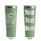 Gymnastics with Name/Text Light Green RTIC Everyday Tumbler - 28 oz. - Front and Back