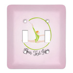 Gymnastics with Name/Text Light Switch Cover (2 Toggle Plate) (Personalized)