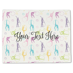 Gymnastics with Name/Text Single-Sided Linen Placemat - Single