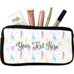 Gymnastics with Name/Text Makeup / Cosmetic Bag (Personalized)