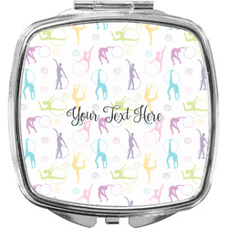 Gymnastics with Name/Text Compact Makeup Mirror (Personalized)