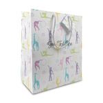 Gymnastics with Name/Text Medium Gift Bag