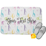 Gymnastics with Name/Text Memory Foam Bath Mat - 24"x17" (Personalized)