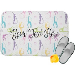 Gymnastics with Name/Text Memory Foam Bath Mat (Personalized)