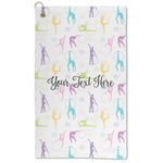 Gymnastics with Name/Text Microfiber Golf Towel