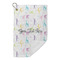 Gymnastics with Name/Text Microfiber Golf Towels Small - FRONT FOLDED