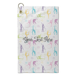 Gymnastics with Name/Text Microfiber Golf Towel - Small