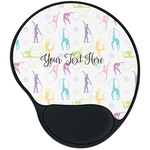 Gymnastics with Name/Text Mouse Pad with Wrist Support