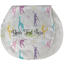 Gymnastics with Name/Text Burp Pad - Velour