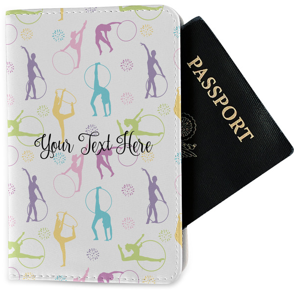 Custom Gymnastics with Name/Text Passport Holder - Fabric (Personalized)