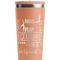 Gymnastics with Name/Text Peach RTIC Everyday Tumbler - 28 oz. - Close Up