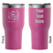 Gymnastics with Name/Text RTIC Tumbler - Magenta - Double Sided - Front & Back