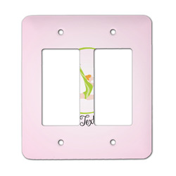 Gymnastics with Name/Text Rocker Style Light Switch Cover - Two Switch