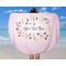 Gymnastics with Name/Text Round Beach Towel - In Use