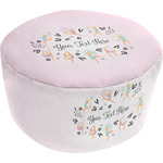 Gymnastics with Name/Text Round Pouf Ottoman (Personalized)