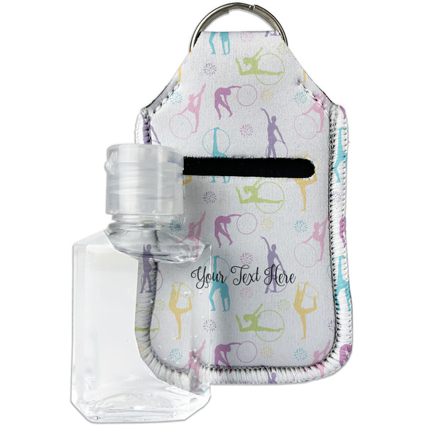 Custom Gymnastics with Name/Text Hand Sanitizer & Keychain Holder