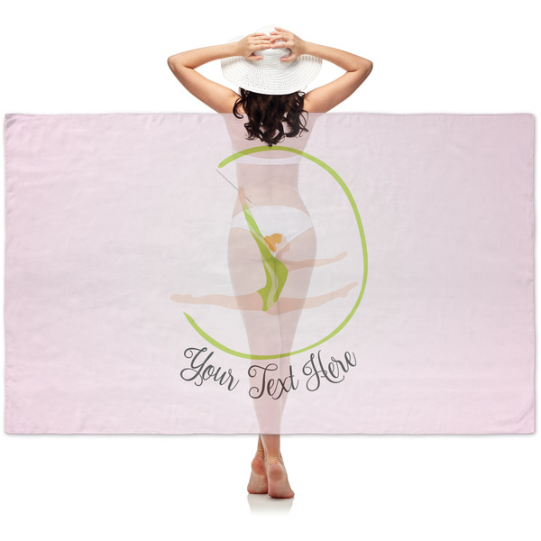 Custom Gymnastics with Name/Text Sheer Sarong (Personalized)