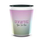 Gymnastics with Name/Text Ceramic Shot Glass - 1.5 oz - Two Tone - Single