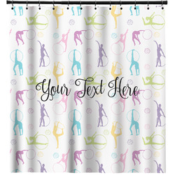 Gymnastics with Name/Text Shower Curtain (Personalized)