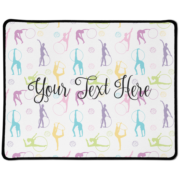 Custom Gymnastics with Name/Text Large Gaming Mouse Pad - 12.5" x 10"