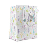 Gymnastics with Name/Text Small Gift Bag