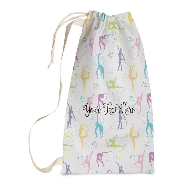 Custom Gymnastics with Name/Text Laundry Bags - Small