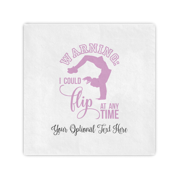 Custom Gymnastics with Name/Text Cocktail Napkins