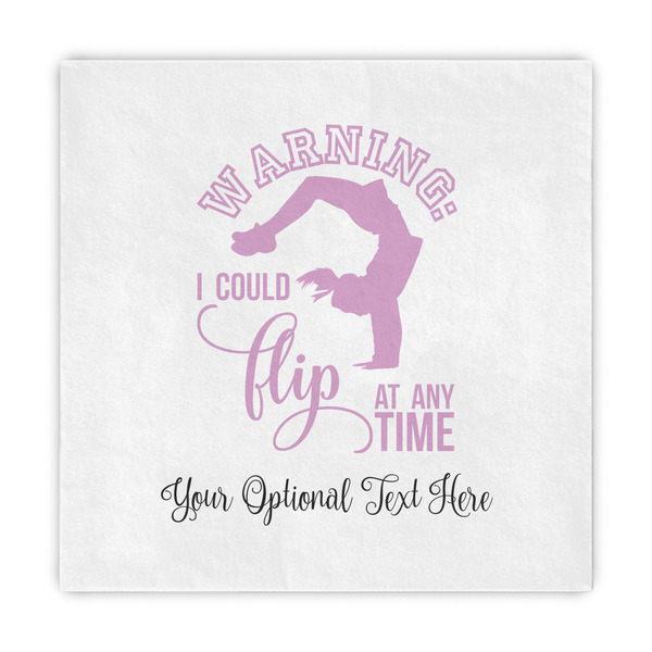 Custom Gymnastics with Name/Text Standard Decorative Napkins