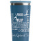 Gymnastics with Name/Text Steel Blue RTIC Everyday Tumbler - 28 oz. - Close Up