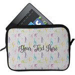 Gymnastics with Name/Text Tablet Case / Sleeve - Small (Personalized)