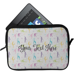 Gymnastics with Name/Text Tablet Case / Sleeve - Small (Personalized)