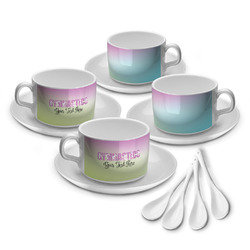 Gymnastics with Name/Text Tea Cup - Set of 4 (Personalized)