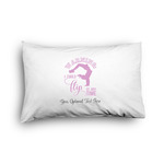 Gymnastics with Name/Text Pillow Case - Graphic