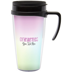 Gymnastics with Name/Text Acrylic Travel Mug with Handle (Personalized)