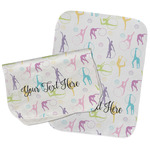 Gymnastics with Name/Text Burp Cloths - Fleece - Set of 2