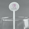 Gymnastics with Name/Text White Plastic 5.5" Stir Stick - Round - Main