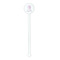 Gymnastics with Name/Text White Plastic 5.5" Stir Stick - Round - Single Stick