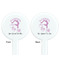 Gymnastics with Name/Text White Plastic 7" Stir Stick - Double Sided - Round - Front & Back