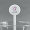 Gymnastics with Name/Text White Plastic 7" Stir Stick - Round - Main