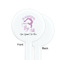 Gymnastics with Name/Text White Plastic 7" Stir Stick - Single Sided - Round - Front & Back