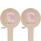 Gymnastics with Name/Text Wooden 4" Food Pick - Round - Double Sided - Front & Back