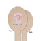 Gymnastics with Name/Text Wooden Food Pick - Oval - Single Sided - Front & Back