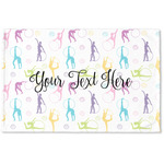 Gymnastics with Name/Text Woven Mat (Personalized)